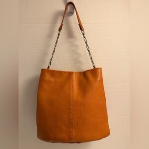 Vintage Nana Buttery Soft Leather Shoulder Bag | Chain Strap | Artisan Boutique